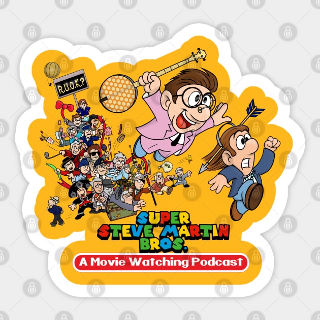 Super Steve Martin Bros. Sticker by RossBrothers